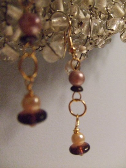 Pink Drop Earrings