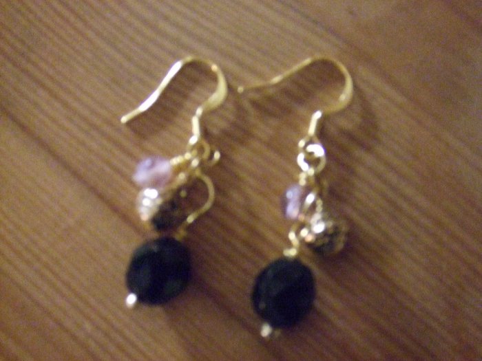 Black Drop Earrings