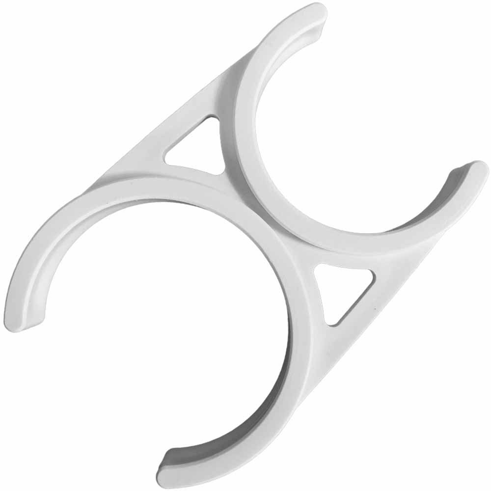 Clip for Inline Filters or Membrane Housings for Reverse Osmosis Water Filter Systems - 2.0"" x 2.5"
