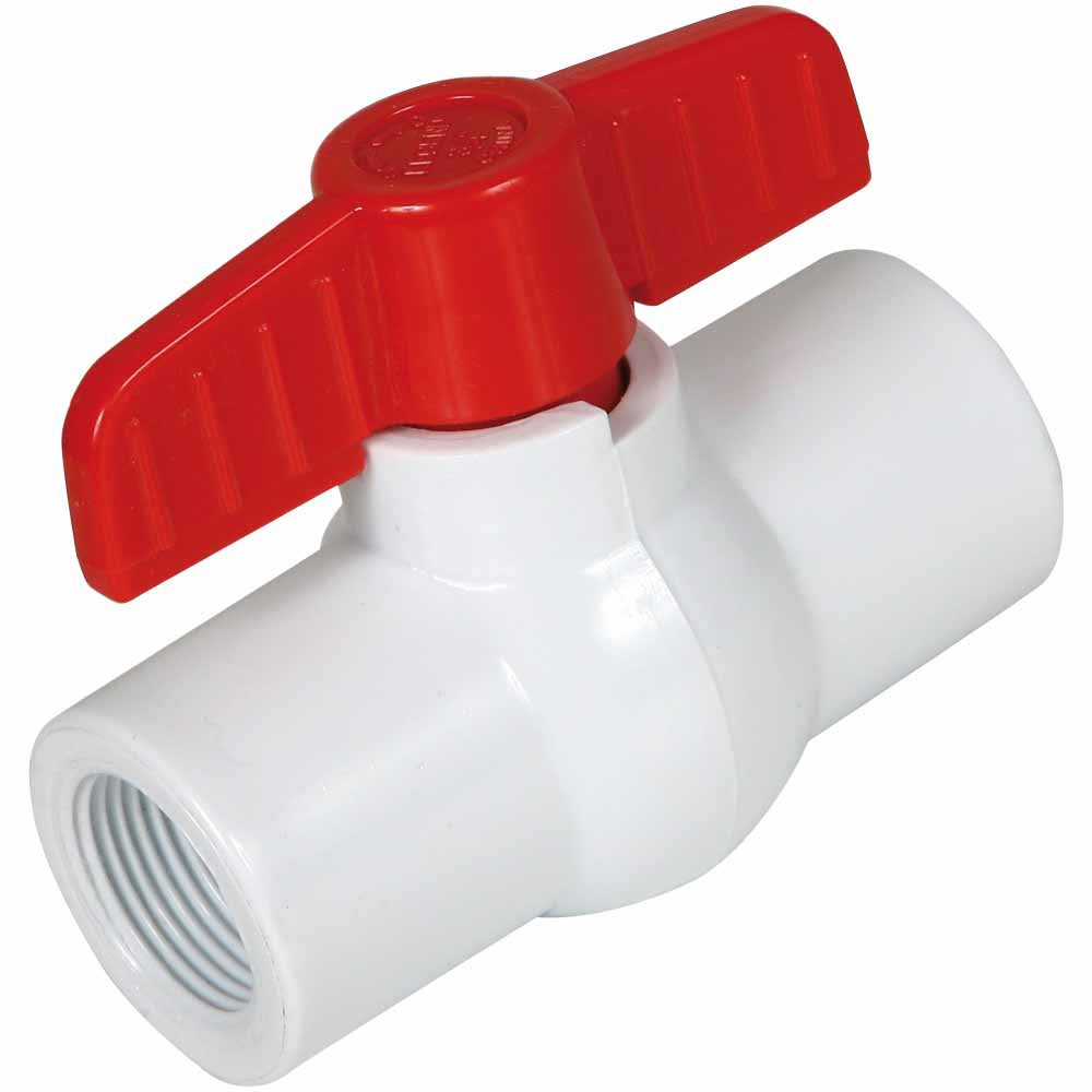 PVC Ball Valve with 3/4"" Female NPT