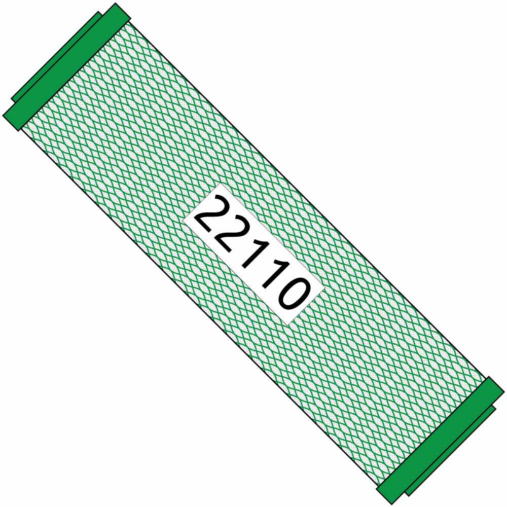 10-inch Green Carbon Filter for Small Boy #22110