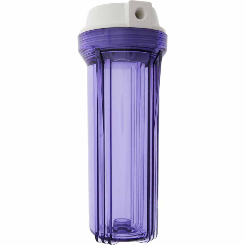 10"" Clear Replacement Filter Housing 1/4"" Ports