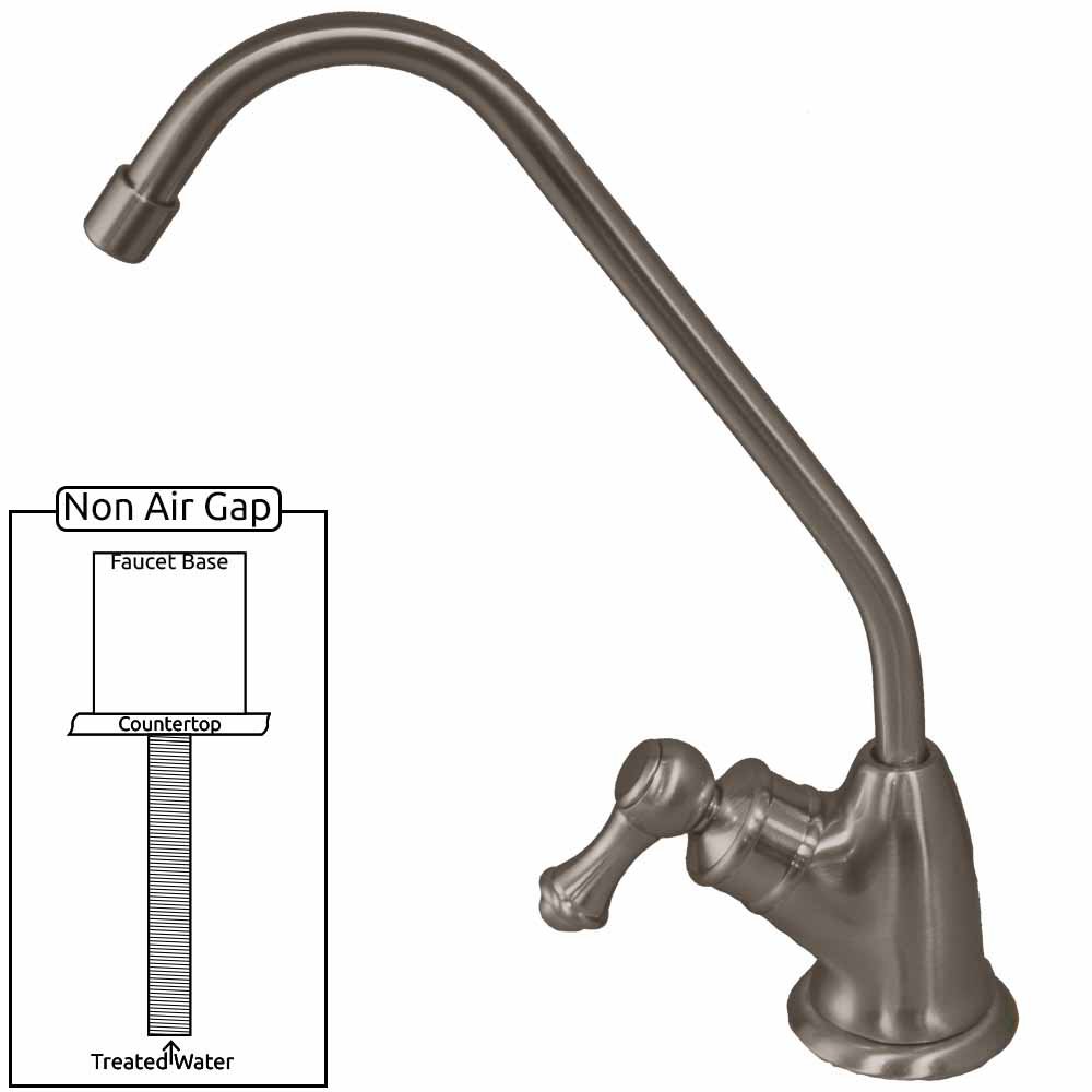 Euro Style *Non-Airgap* Long Reach RO Faucet - Brushed Nickel