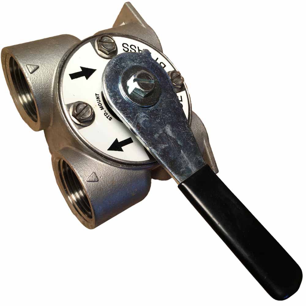 Bypass Valve for Fleck 5600, 2510, & 9000 Valves - 1""