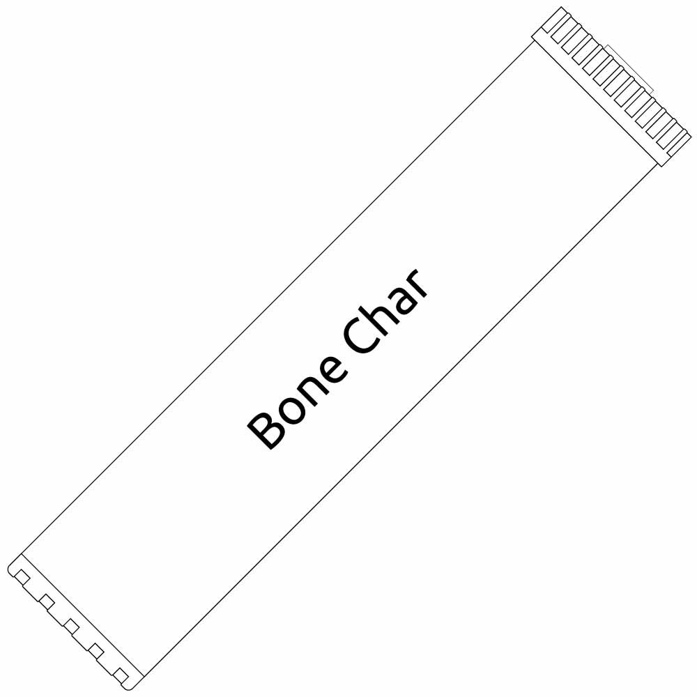 Big Blue 20-inch Bone Char Carbon Filter - Reduces or Removes Fluoride, Arsenic, Radioactive Particl