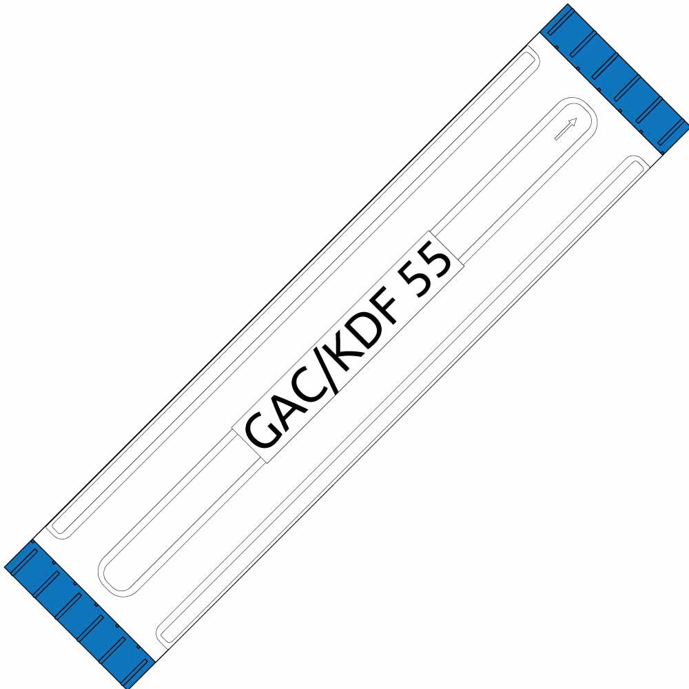 Big Blue 20-inch GAC/KDF 55 Filter