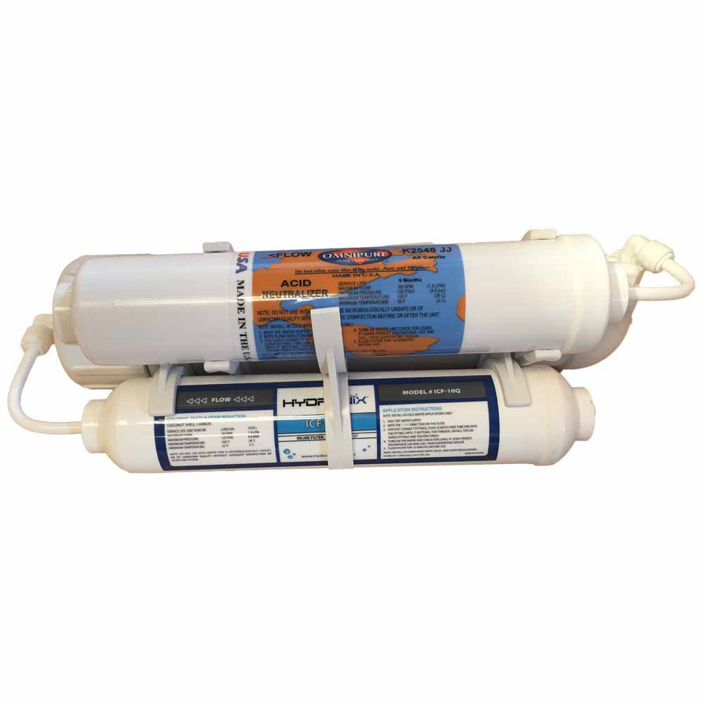 Mikro Epsilon 3-Stage Portable Reverse Osmosis Re-mineralization System with 75 GPD Membrane