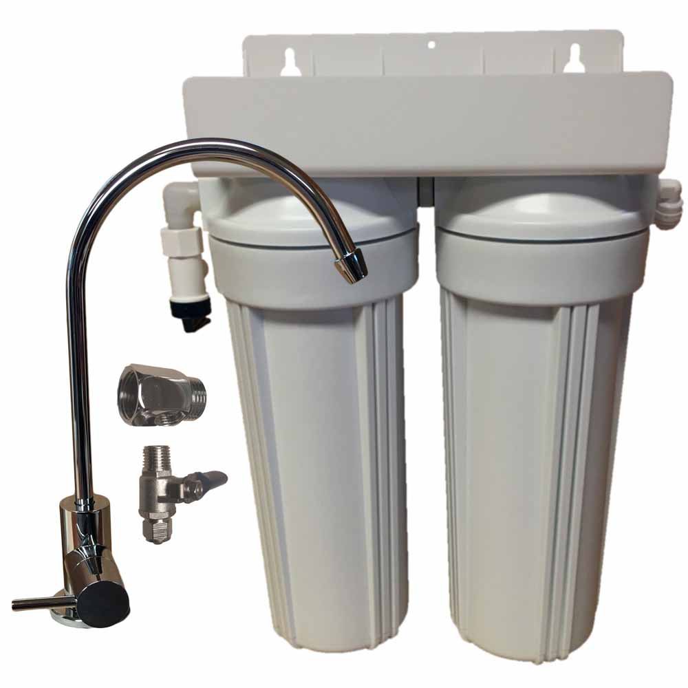 2 Stage 10-inch Drinking Water Filter for Fluoride, Arsenic, & Heavy Metal Removal