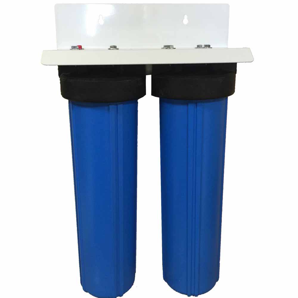 20-inch 2 Stage Big Blue Whole House Filter with DUAL DI Filters