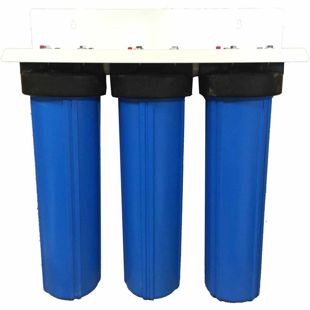 20"" 3-stage Big Blue Whole House Filter