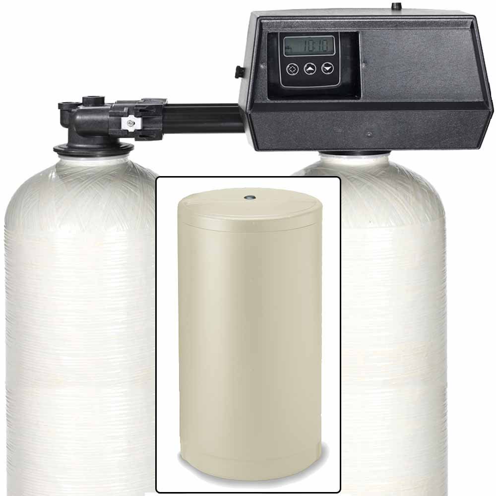 32k Digital Dual Tank Alternating IRON PRO Water Softener with Fleck 9100SXT