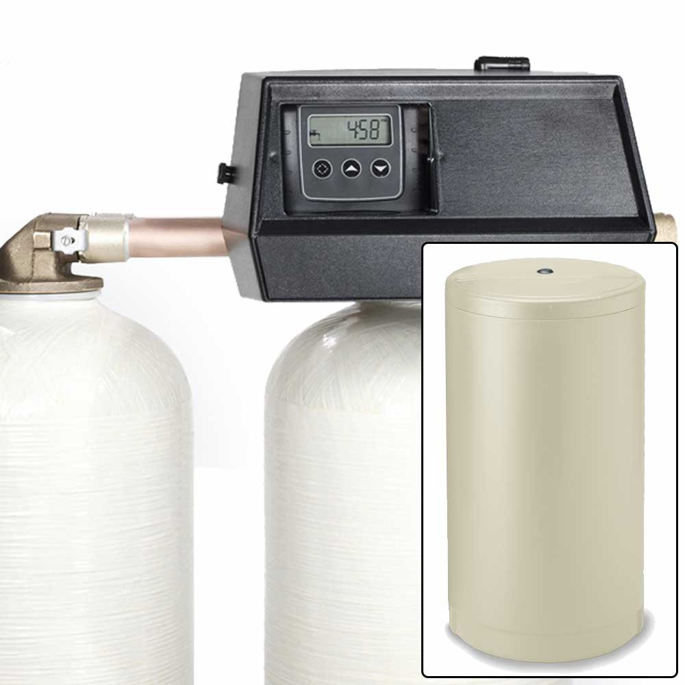 32k Digital Dual Tank Alternating IRON PRO Water Softener with Fleck 9000SXT