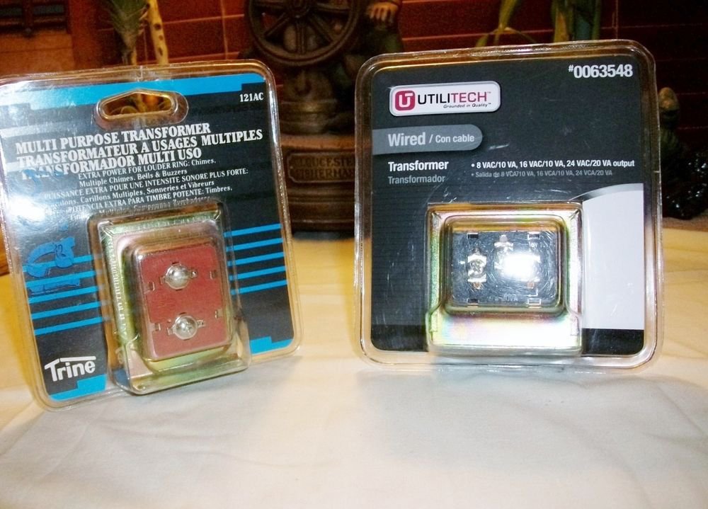 ~2~ NIB ~TRINE & UTILITECH Multi Purpose TRANSFORMER ~DOORBELL & CHIME 2@1 PRICE