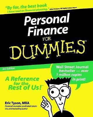 Personal Finance for Dummies by Eric Tyson and David Silverman Retail $21.99