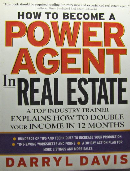 How To Become a Power Agent in Real Estate (2002, Hardcover) - Darryl Davis