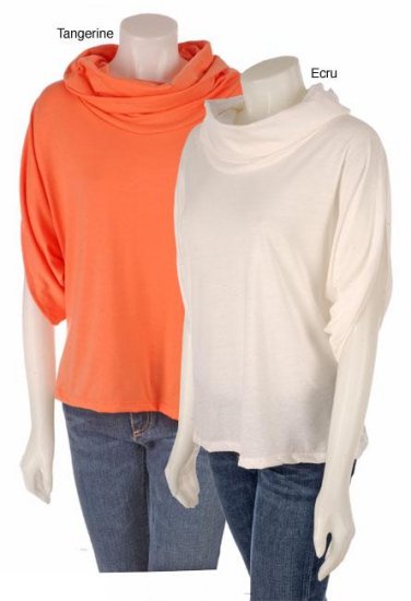Ashley Stewart Plus Size Cowl Neck Top