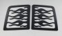 1999-06 Chevy Silverado Flames Sidewinders Window Covers