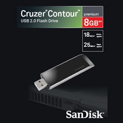 8GB Cruzer Contour USB Drive