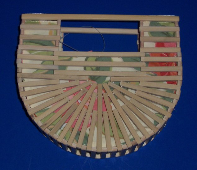 NWT NEW GYMBOREE ALOHA WAHINE WOODEN PURSE