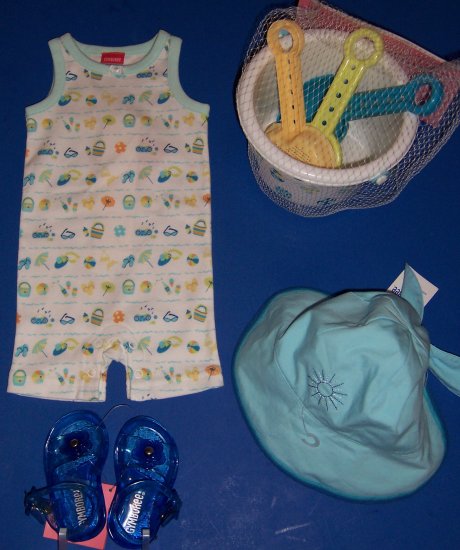 Fun in the Sun Baby Shower Gift Set Gymboree Pool Party 3 Months