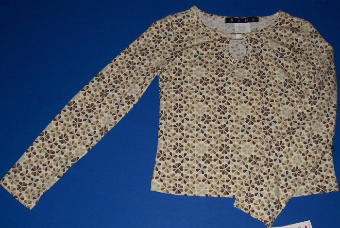 Hype Retro Floral Print Shirt Girls Size Medium 10