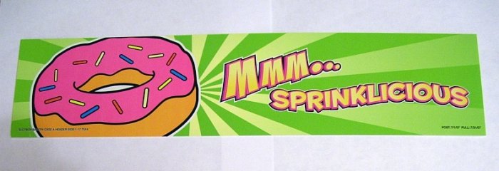 The Simpsons Movie 7-eleven Sprinklicious Sign