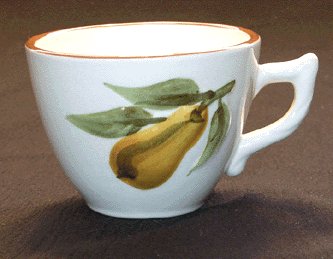 STANGL Sculptured Fruit CUP Hand Painted BEAUTIFUL
