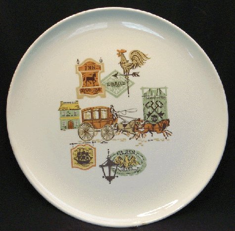Vintage 1950s TAYLOR SMITH & TAYLOR Plate CAPE COD