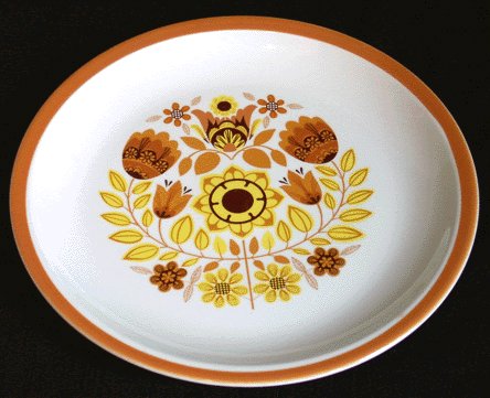 Vintage TAYLOR SMITH & TAYLOR Taylorton PERSIMMON Plate