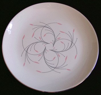 HOMER LAUGHLIN Rhythm DINNER PLATE Capri 1960