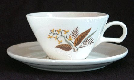 HOMER LAUGHLIN Cunningham & Pickett VOGUE Cup & Saucer