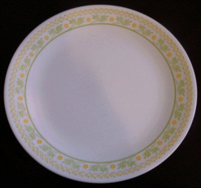 CORELLE Milk Glass DINNER PLATE Sunshine