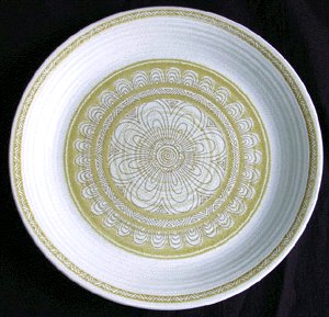 Vintage Dishes FRANCISCAN Dinner Plate HACIENDA GREEN