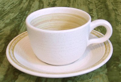 Vintage China FRANCISCAN Hacienda Green CUP and SAUCER