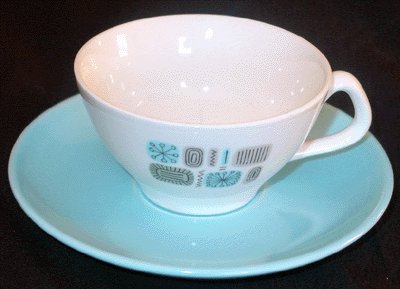 CANONSBURG Cup/Saucer TEMPORAMA Mid-Century MOD Modern EAMES ERA Atomic