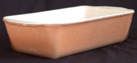 FIRE KING Anchor Hocking BROWN Loaf Pan GLASS