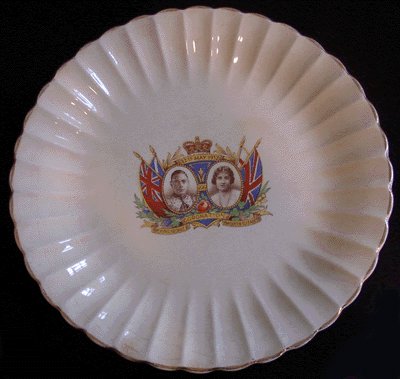 SOVEREIGN POTTERS 1937 Coronation Plate KING GEORGE VI