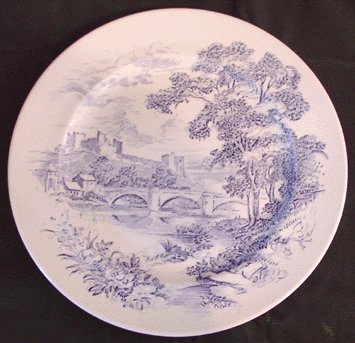 WEDGWOOD Countryside DINNER PLATE England BLUE