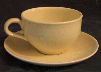 IROQUOIS Casual RUSSEL WRIGHT Lemon Yellow CUP and SAUCER