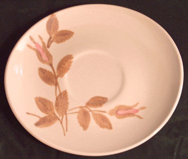 RED WING POTTERIES Rose FUTURA SHAPE Mod SAUCER 1