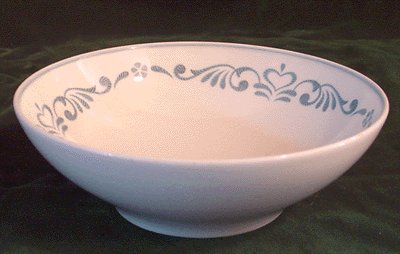 Vintage Dishes FRANCISCAN Blue Fancy 6 inch Soup/Cereal Bowl