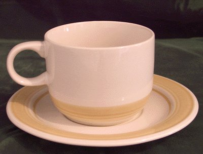 IMPRESSIONS by DANIELE Cup/Saucer PEBBLED SHORE Japan