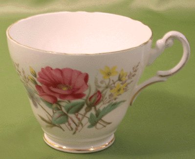 Regency Bone China Cup ROSE FLORAL England ENGLISH