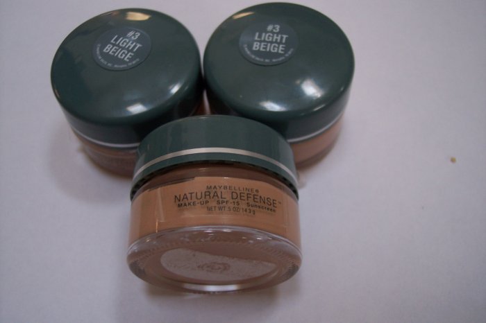 3 pcs MAYBELLINE Light beige Foundation Trial Size