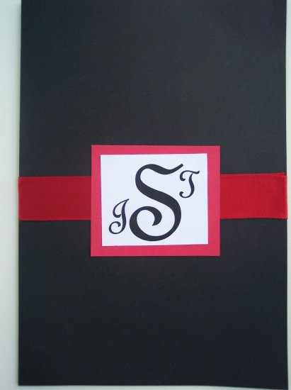 Bold Monogram Wedding Invitation