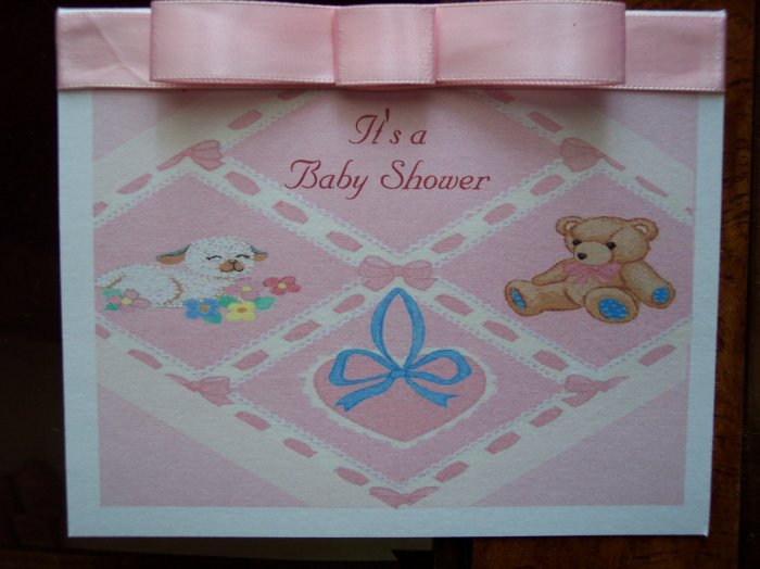 Quilted Baby Shower Invitation