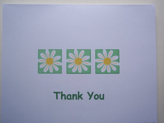 Daisy Chain Thank You Card