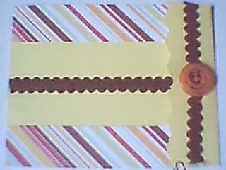 Ric Rac Stripped Note Card