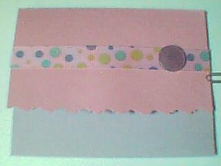 Polka Dot Pink Note Card