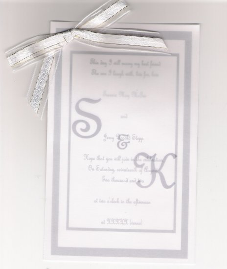 Custom Designed "Timeless Elegance" Wedding Invitation Set